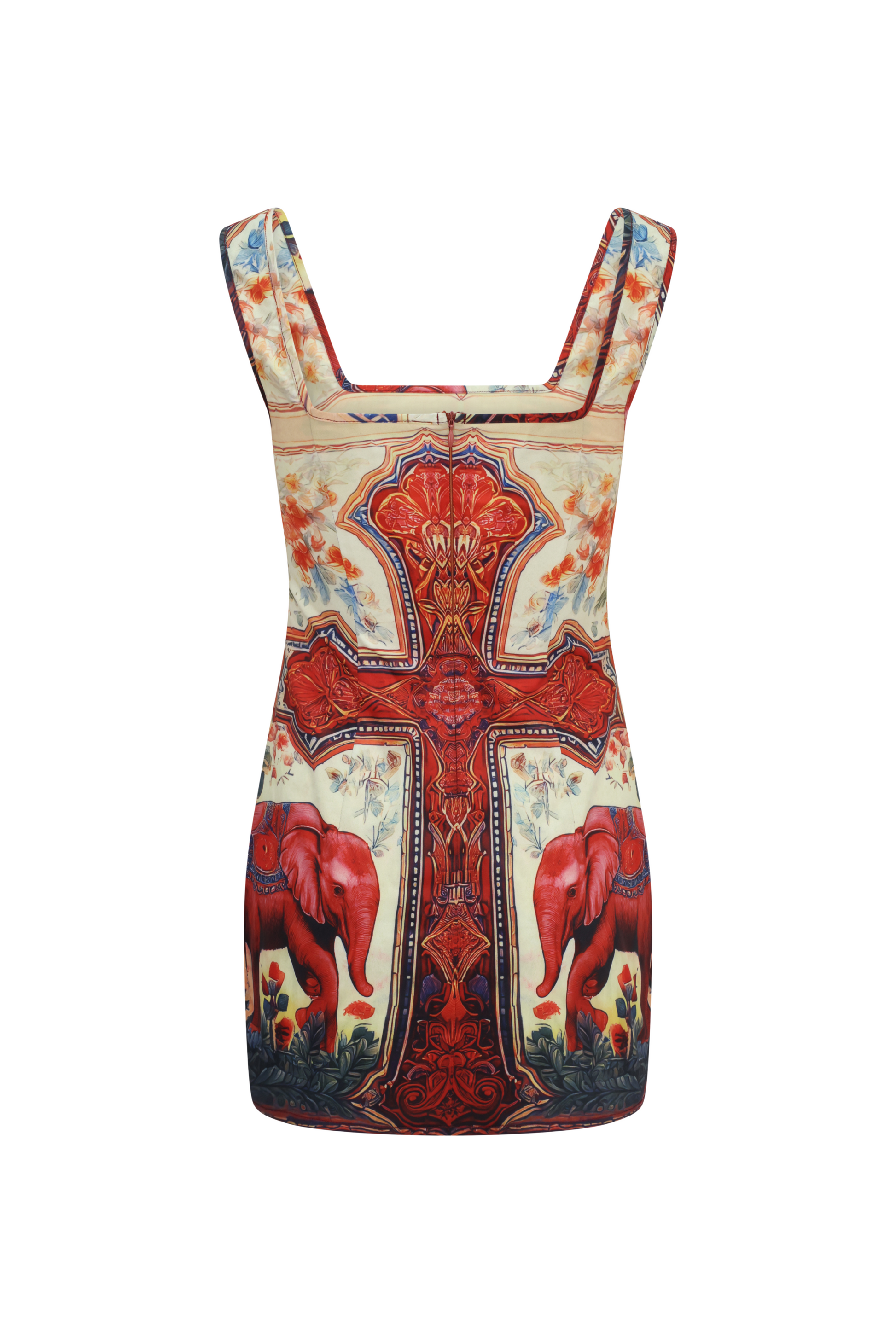 Santa Maria Printed Mini Dress