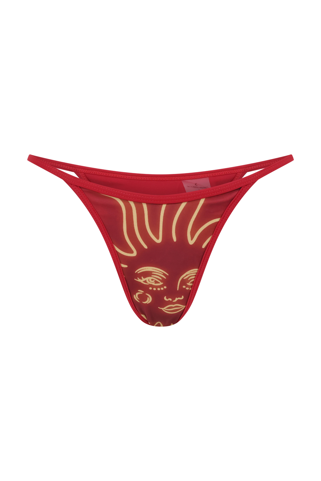 Celeste Cherry Red Adjustable Bikini Bottoms