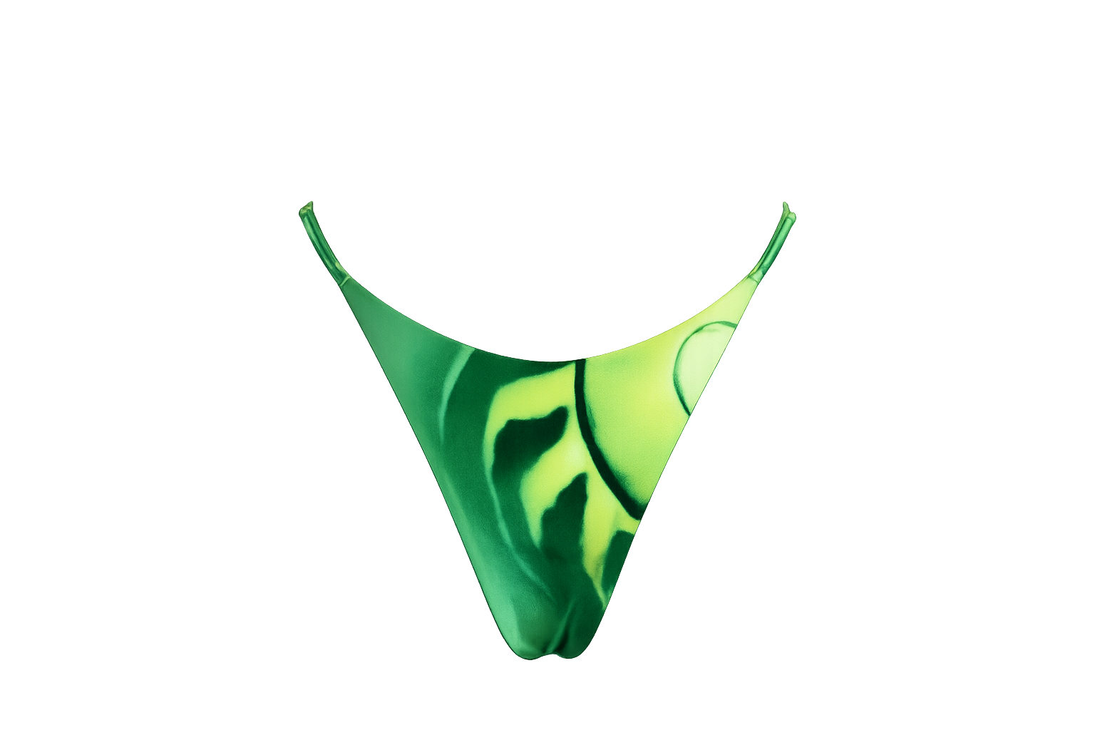 Emeralys Green Shell Print Adjustable Bikini Bottoms