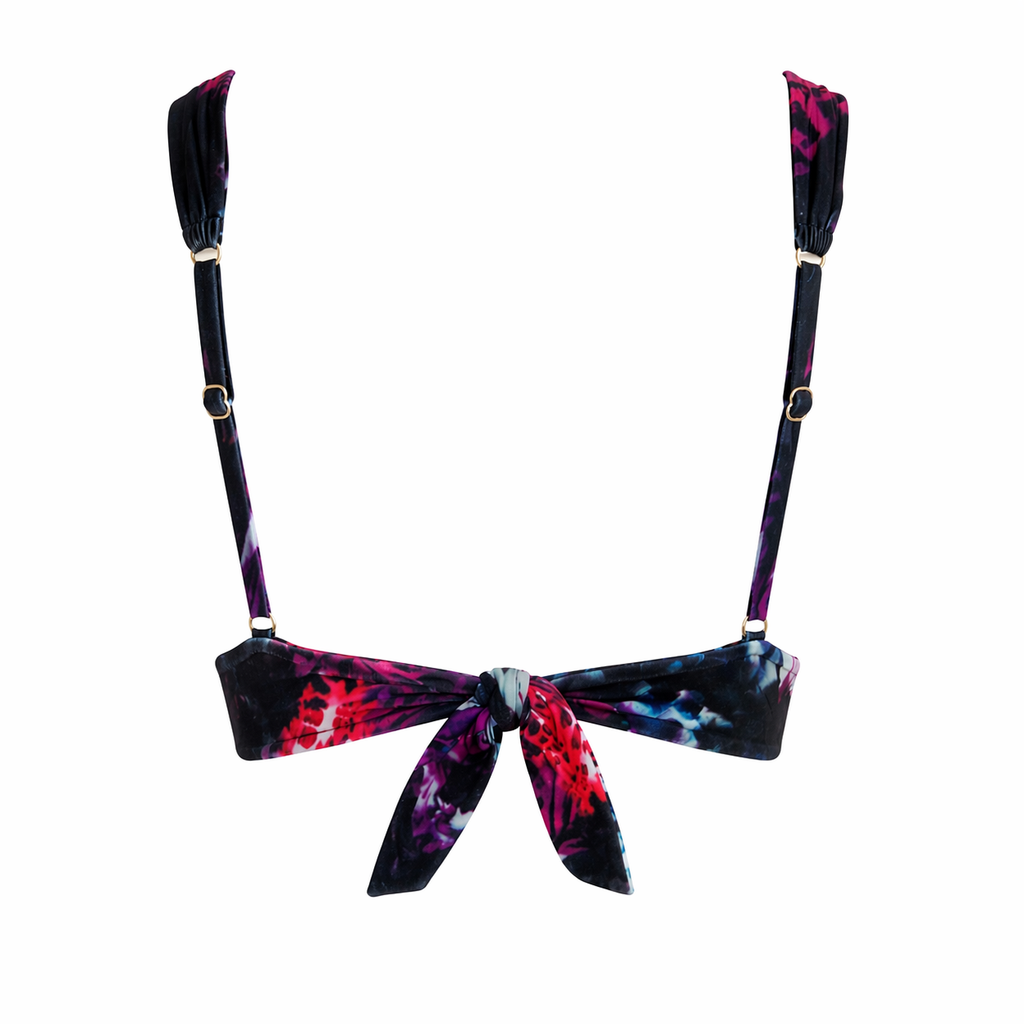 Nautilus Electric Shell Print Adjustable Bikini Top