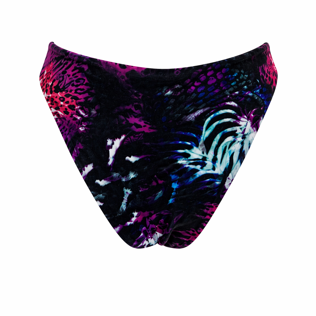 Nautilus Electric Shell Print High Leg Bikini Bottoms