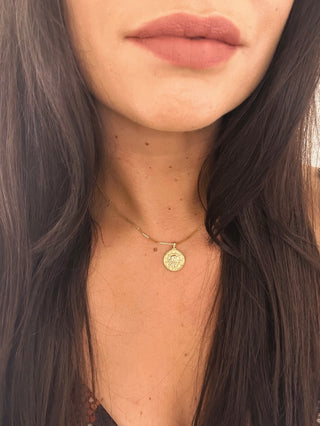 Leo 18K Gold Plated NecklaceOur beautiful 18K gold plated Leo pendant and chain. Made from a stirling silver base with 18K gold plating, the necklace is water resistant and makes the perfect "aLeo 18K Gold Plated Necklace