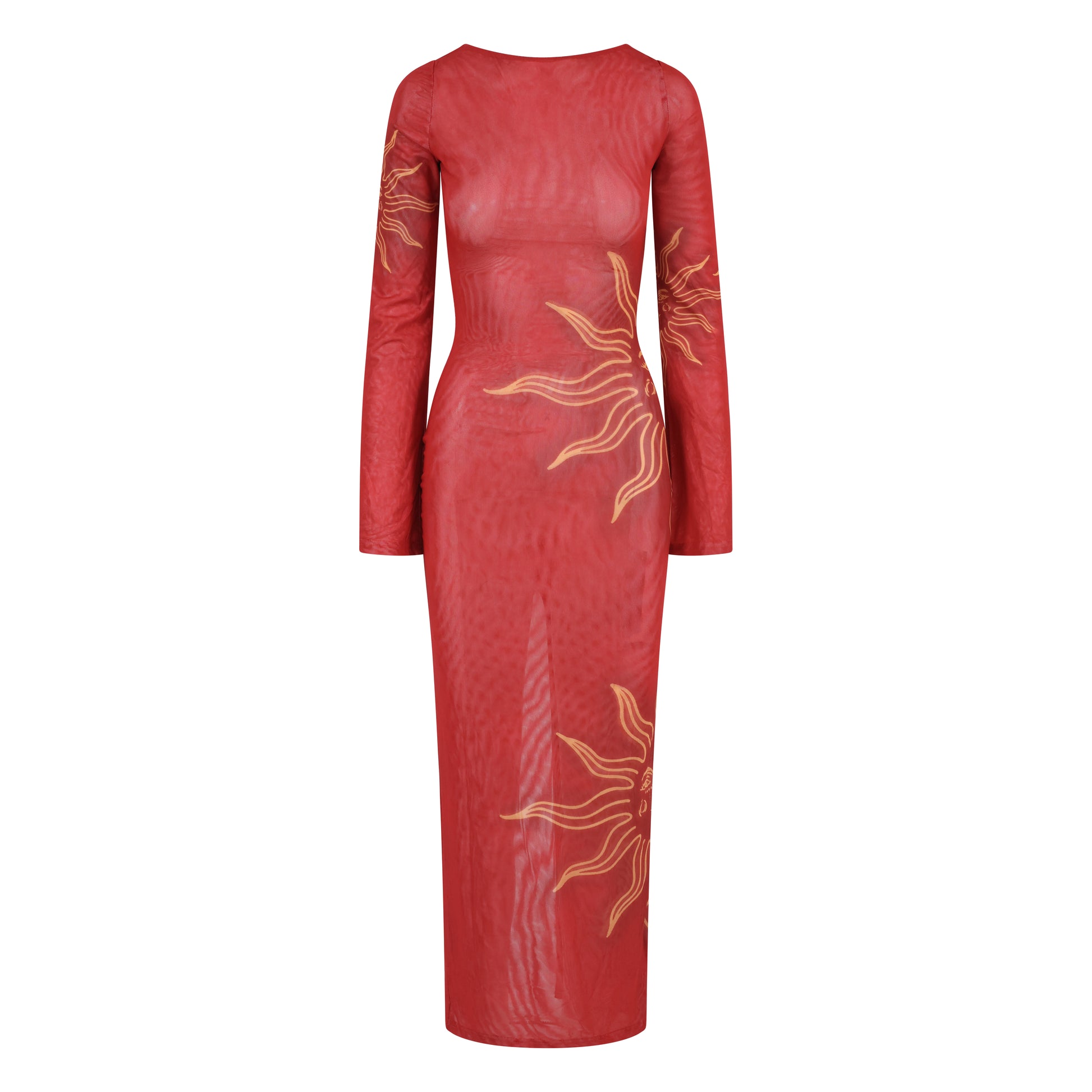 Celeste Cherry Red Double Layered Sculpting Mesh Maxi Dress Scorpio Rizing Celeste Cherry Red Double Layered Sculpting Mesh Maxi Dress Scorpio Rizing