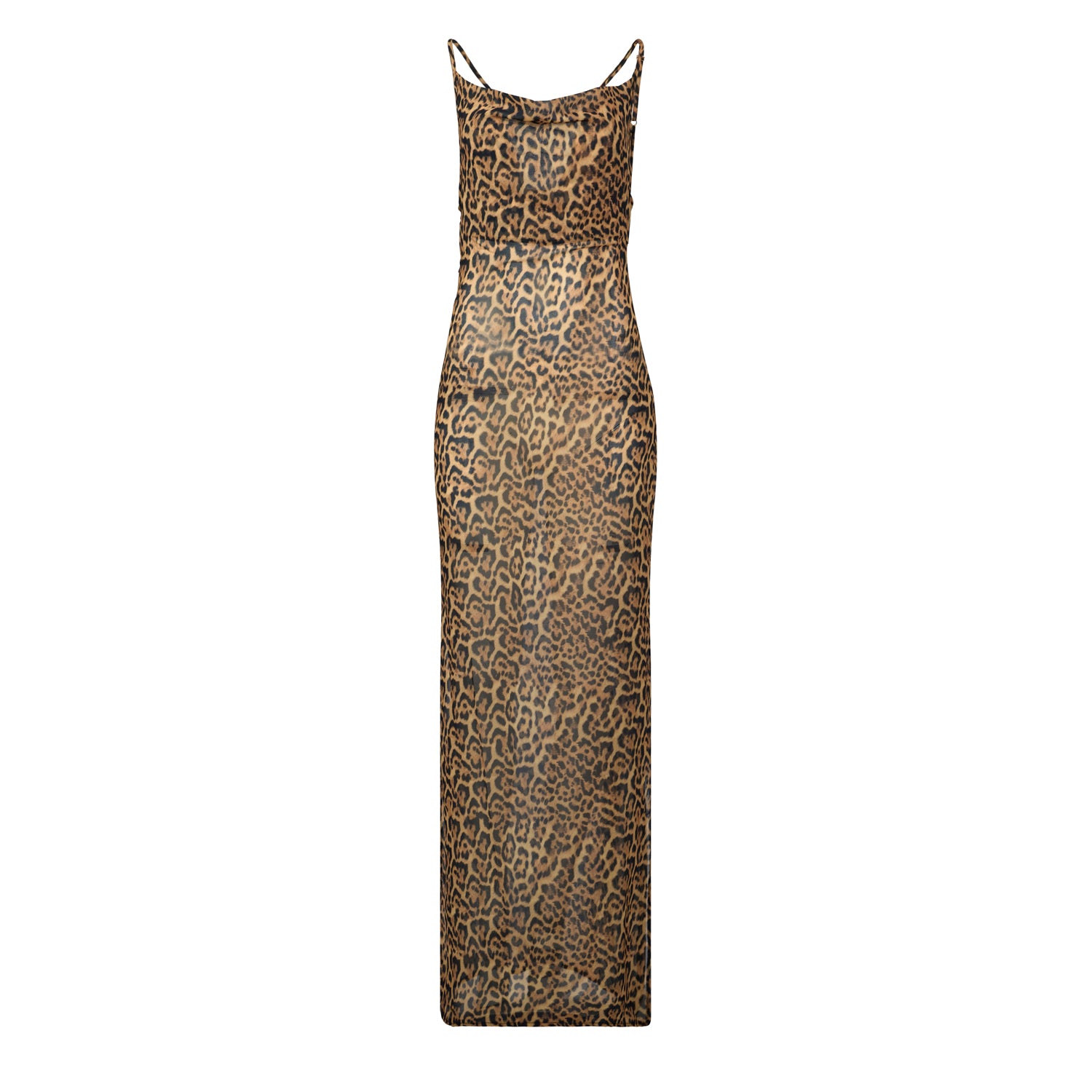 SAMPLE SALE - Leopard Amantis Sheer Maxi Dress