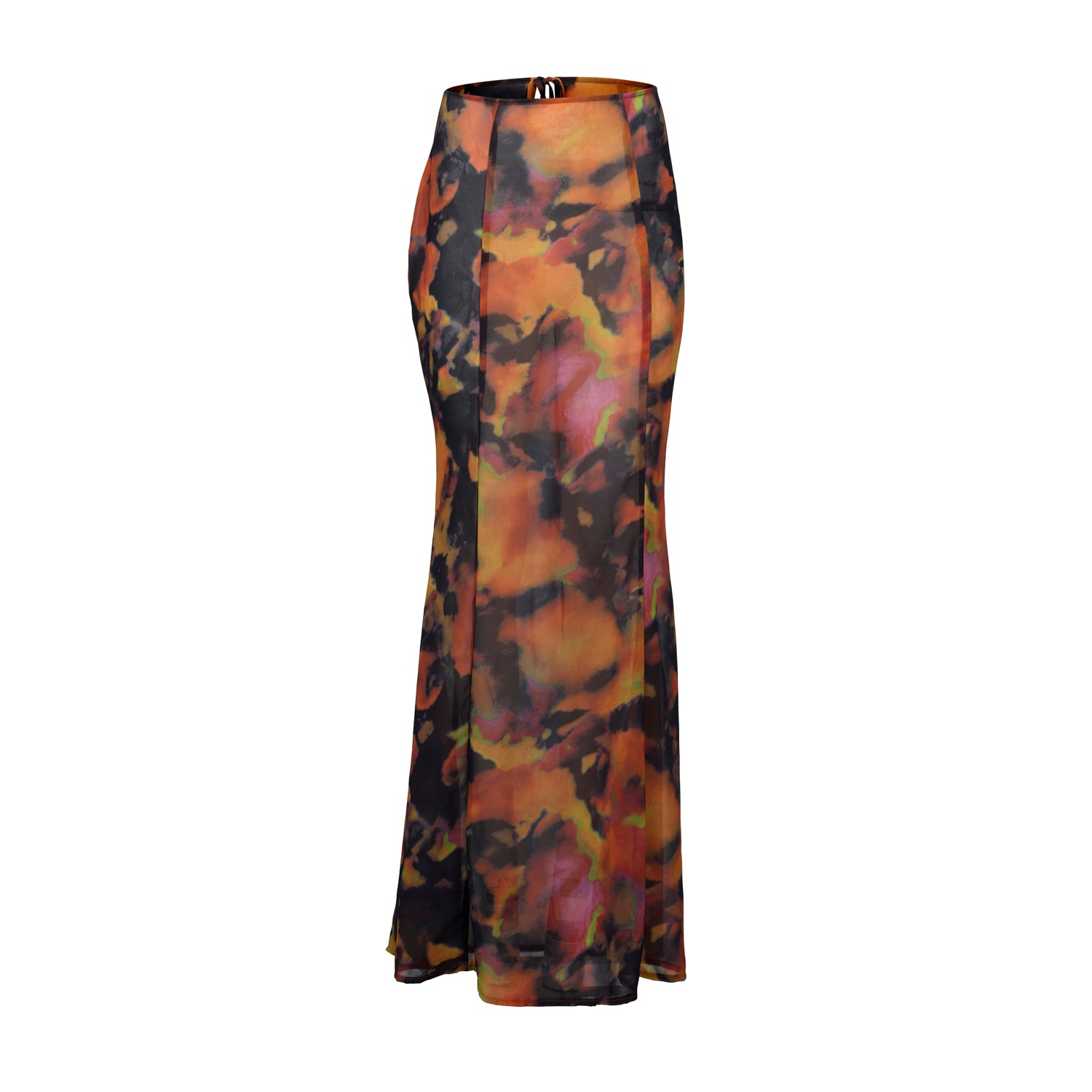 Soleil Orange Tie Dye Skirt