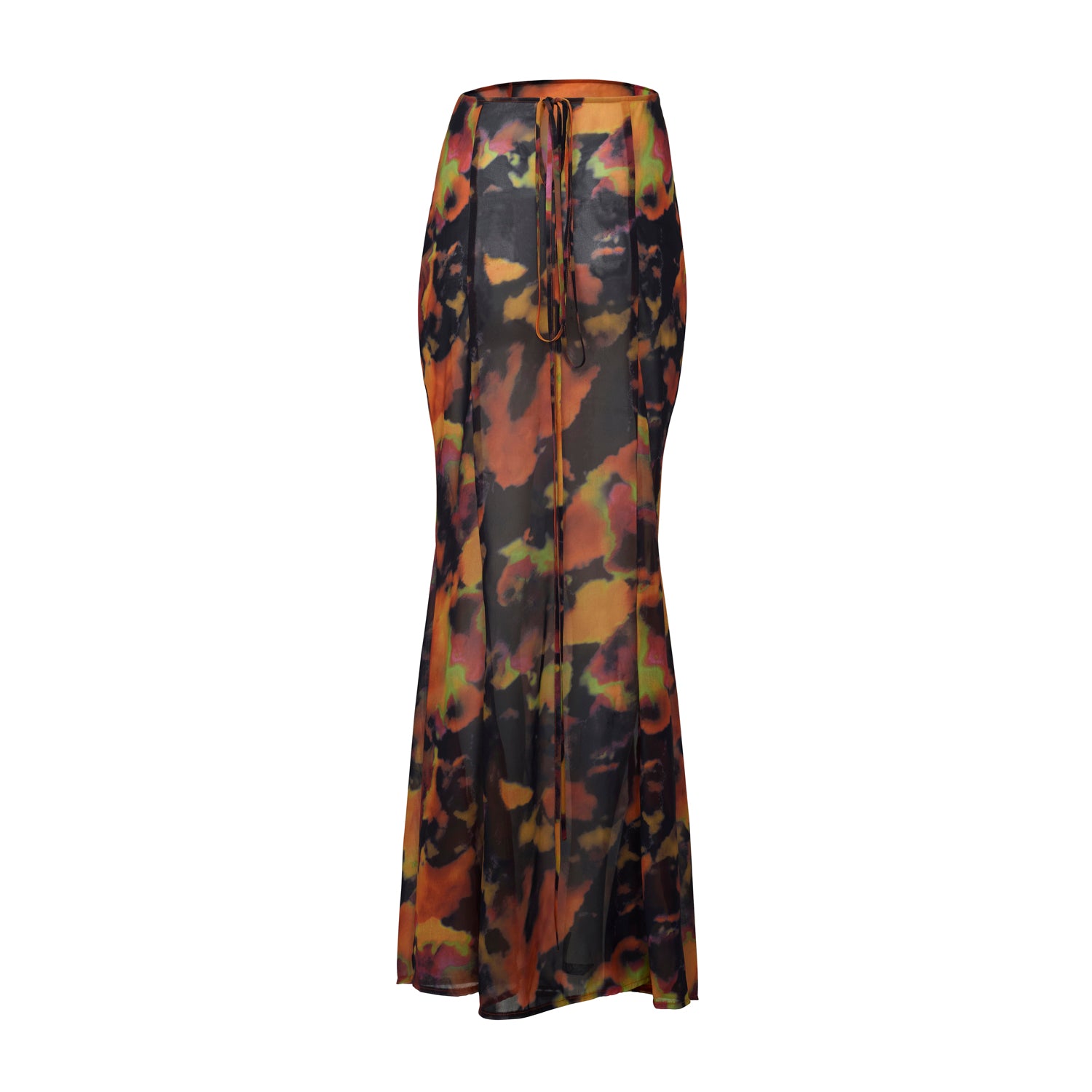 Soleil Orange Tie Dye Skirt