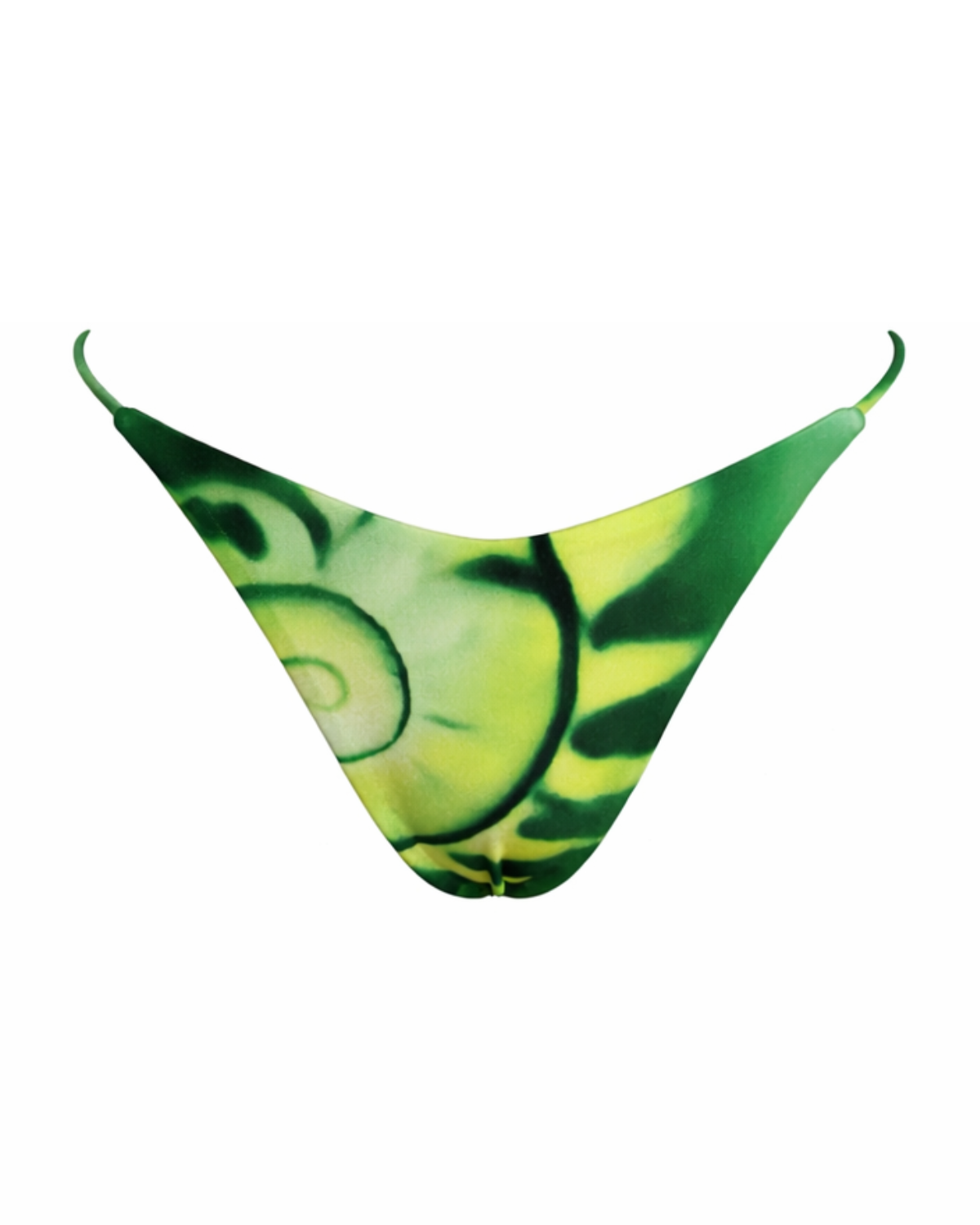 Emeralys Green Shell Print Adjustable Bikini Bottoms
