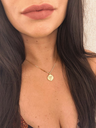 Aries 18K Gold Plated NecklaceOur beautiful 18K gold plated Aries pendant and chain. Made from a stirling silver base with 18K gold plating, the necklace is water resistant and makes the perfect Aries 18K Gold Plated Necklace