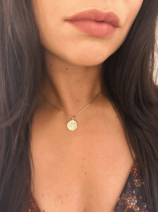 Capricorn 18K Gold Plated NecklaceOur beautiful 18K gold plated Capricorn pendant and chain. Made from a stirling silver base with 18K gold plating, the necklace is water resistant and makes the perfCapricorn 18K Gold Plated Necklace